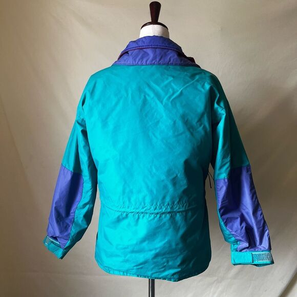 Vintage Columbia 3-in-1 Reversible Ski Jacket Women's Medium Blue Green 90s - Picture 5 of 7